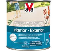 Liberon V33 Pintura Suelos Interior Exterior Blanco Satinado 0,5L