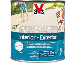 Liberon V33 Pintura Suelos Interior Exterior Blanco Satinado 0,5L