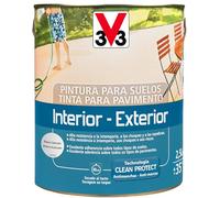 V33 Pintura Suelos Interior Exterior Blanco Satinado 2,5L