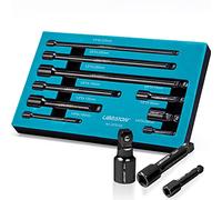 LIBRATON 9pcs Juego de Extensiónes Wobble, Barras de Extensión | Inclinación Basculantes in Acero Cromado y Vanadio con Bandeja de Almacenamiento de EVA