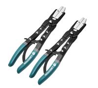LIBRATON Alicates Abrazaderas Coche, Juego 2 Alicates Abrazaderas Mangueras | Alicates de Abrazadera con Trinquete de 12”, Pinzas para Tubos, Alicates para Mangueras de Refrigeración, Auto