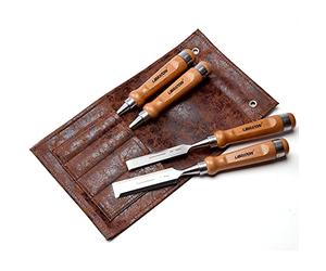 LIBRATON Juego Cinceles Formones para Madera 4 Cinceles Profesionales