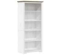 Librería Bodo 5 Estantes Madera Maciza Pino Marrón 82x40x173 Cm Vidaxl