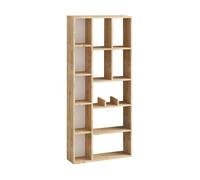 Librería con 12 compartimentos acabado roble zafiro h170 cm - demios
