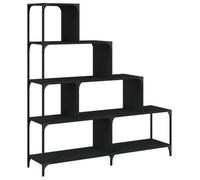 Vidaxl Estantería con 4 Peldaños de Madera 139x33,5x149 Cm - Negro Black