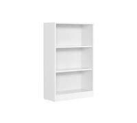 VASAGLE Librería de 3 Niveles con estantes Ajustables, estantería Infantil y Unidad de Almacenamiento para Oficina en casa de Estudio, 60 x 24 x 93 cm, Blanca LBC105T14