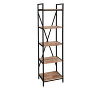 Librería De Acacia Y Metal "edena" 45x180cm - Atmosphera Createur D'interieur
