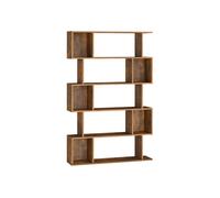 VASAGLE Custos Colección - Librería de 5 Niveles, 24 x 90 x 159 cm, Estantería de Almacenamiento, con Compartimentos Abiertos, para Sala de Estar, Dormitorio, Oficina, Marrón Rústico LBC416K01