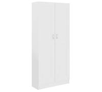 Librería De Madera De Ingeniería Blanco 82,5x30,5x185,5 Cm Vidaxl