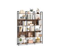 Librería de varios niveles estilo industrial para almacenamiento