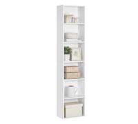 VASAGLE Librería de 6 Niveles, Estanteria Libros, Abiertos y Ajustables | Libreria Estanteria para Sala de Estar, Dormitorio, Blanco Nube, Colección CUSTOS LBC167T14