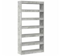 Librería Gris Concreto 100 X 30 X 198 Cm Madera De Ingeniería Vidaxl