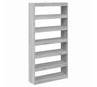 Librería Gris Sonoma 100 X 30 X 198 Cm Madera De Ingeniería Vidaxl