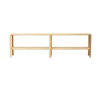 Librería Leaf de 2x2 Pulgadas de Roble Aceitado Blanco