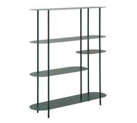 Librería Metálica Color Verde Azulado 118x31x139 Cm