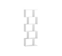 VASAGLE CUSTOS Colección - Biblioteca, Librería de 5 Niveles, 20 x 40 x 159 cm, Estantería, Armario de Libros, Moderno, Separador de Espacio, Salón, Dormitorio, Estudio, Oficina, Blanco Mate LBC462W01
