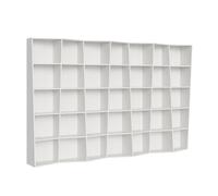 Librería moderna Trek 7 elementos fresno blanco - Itamoby