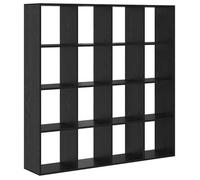 Librería Roble Negro 137,5 X 29 X 137,5 Cm Madera De Ingeniería Vidaxl