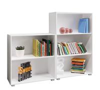 Librería Vela MDF blanca 2+3 compartimentos