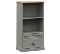 Librería VIGO madera maciza de pino gris 60x35x114,5 cm