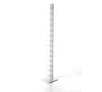 Librería ZStyle Sapiens-Autoportante Con Estantes-Columna Vertical-Metal-Estantes-Moderno-Diseño-Bruno Rainaldi-Original BBB Italy White Small
