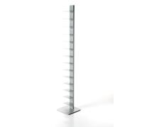 Librería ZStyle Sapiens-Autoportante Con Estantes-Columna Vertical-Metal-Estantes-Moderno-Diseño-Bruno Rainaldi-Original BBB Italy Alluminium Large