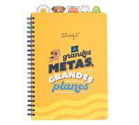 Libreta A4 con pestañas - A grandes metas, grandes planes