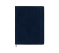 Libreta Clasica Tapa Blanda Azul Zafiro Xl Rayada