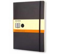 Libreta Clasica Tapa Blanda Negra Xl Rayada