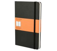 Libreta Clasica Tapa Dura Negra L (13x21cm) Rayas Moleskine Qp060