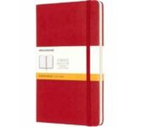 Libreta Clasica Tapa Dura Roja L Rayada