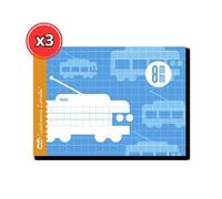 LIBRETA CUADROVIA LAMELA TAMAÑO A/5 - PACK DE 3 UNIDADES