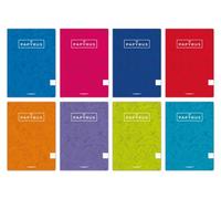 Libreta Papyrus A5+ 48H 90G T.Blanda Cuadric.4X4 Col.Sur. (Set de 10)
