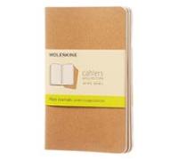 Libretas cahier marrón kraft p lisas (set de 3)