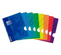 Libretas Oxford Tapa plástico. Pack de 10 Unidades. A4. 48 hojas lisas.