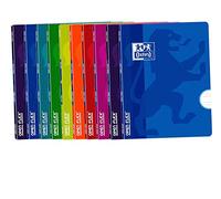 Libretas Oxford Tapa plástico. Pack de 10 unidades. A4. 48 hojas. Pauta 3,5mm.