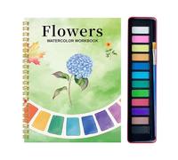 Libro De Acuarela - 17 Cm, Cuaderno De Acuarela | Guía Para Principiantes - Libros De Pinturas Con Acuarelas | Cuaderno De Bocetos Para Pintar - Suministros De Arte Para Dibujar Con Encuadernación En