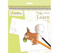 Libro de colorear avenue mandarine aprende a dibujar bosque 250g 24h