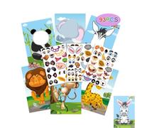 Libro de pegatinas con caras divertidas,Libro de pegatinas reutilizable