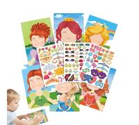 Libro de pegatinas para niños, diseño de princesas reutilizables
