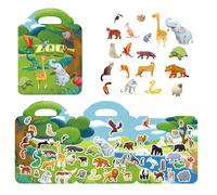 Libros de pegatinas reutilizables para niños de 2 a 4 años, bonitas pegatinas adhesivas estáticas, libro para niños pequeños, juguetes educativos, regalos de cumpleaños, 1 Uds. Princess Theme