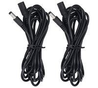 LICAEVEY Cable Extensor LED Solar Luz 5.5x2.1mm DC12V 24V, 2 Unidades, para | Conexión macho a hembra plug and play, cable estándar 24 AWG, corriente máxima 2 A, aislamiento de PVC con núcleo de cable