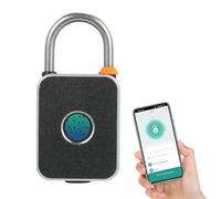 LICAEVEY Candado con Huella Digital Apertura por APP, Candado Inteligente | U0026 Seguro, Cuerpo de esta huella digital, Garantiza solidez y resistencia, Modo de desbloqueo, Desbloqueo por huella