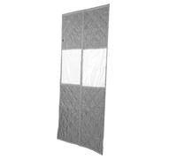 LICAEVEY Cortina de Puerta con Aislamiento Térmico con Ventana Transparente, Magnética, 36.61 X 85.04 Pulgadas, Bloqueo de Calor a Prueba de Viento de Invierno, Tela Oxford de Fácil Instalación,