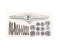 LICAEVEY Juego de Machos y Matrices, Kit de Reparación de Roscas de 30 Piezas, Llave Macho de Acero de Alta Velocidad para Corte de Roscas Internas y Externas, Duradera