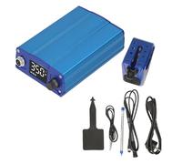 LICAEVEY Kit de Estación de Soldadura Digital de 75 W con Pantalla LCD, Control de Temperatura Inteligente 100-480 ℃, Función de Suspensión Automática para Reparación de Electrónica DIY (Enchufe de