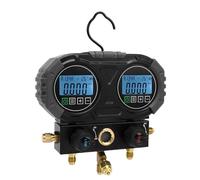 LICAEVEY Medidor de Colector Digital, Probador de Presión HVAC con Sensor de Alta Precisión, Herramienta de Carga de Refrigerante para R134A R410A R32, Prueba de Vacío de 0-6000 Kpa, Herramienta
