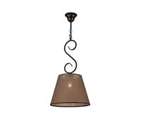 Licht-Erlebnisse ABUELA - Lámpara de techo colgante (30 cm de diámetro), color marrón