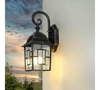 Licht-Erlebnisse Rústica Lámpara de Pared Friesen/Linterna/Iluminación de Exterior / IP23