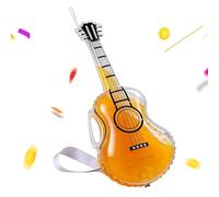 Licor Decantador,Divertida Botella Cervecera En Forma De Guitarra Con Pajita Y Correa,Dispensador Transparente De Llenado - Para Zumo, Padres, Cumpleaños, Boda, Inauguración
